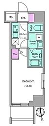 レジディア浅草吾妻橋 1Kの間取図画像