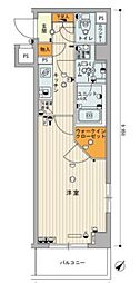 スカイコート板橋参番館 1Kの間取図画像