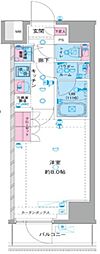 ジェノヴィア鷺ノ宮スカイガーデン 1Kの間取図画像