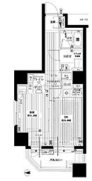 グランスイート明石町 1DKの間取図画像