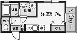 ファーストホーム吉野町 ワンルームの間取図画像