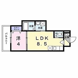 GoodLife 小阪本町 1LDKの間取図画像