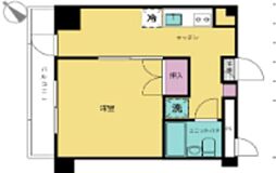 シャンボール新宿 1DKの間取図画像