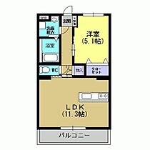 プログレスハイム 205 ｜ 鹿児島県鹿児島市郡山町（賃貸マンション1LDK・2階・40.00㎡） その2