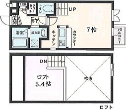 LoftyM ワンルームの間取図画像
