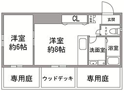 メゾン.ノア.ノアA 1DKの間取図画像