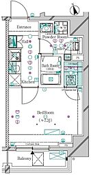 GALICIA大塚駅前 1Kの間取図画像