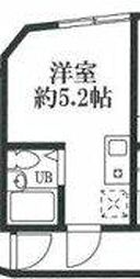 カモミール阿佐ヶ谷 ワンルームの間取図画像