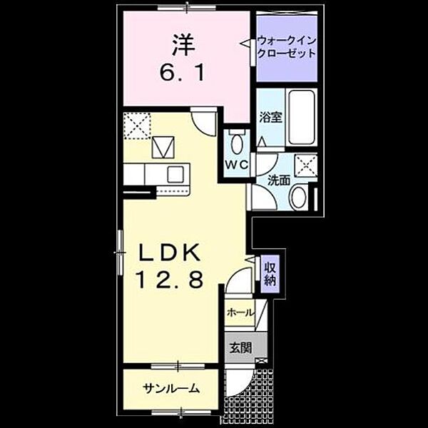 静岡県御殿場市北久原(賃貸アパート1LDK・1階・50.13㎡)の写真 その2