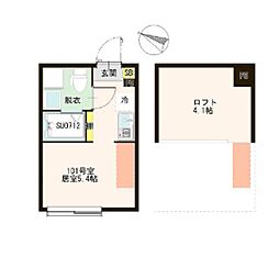 ザマリスコート金町 ワンルームの間取図画像