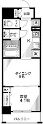 DUOSTAGE本所吾妻橋 1DKの間取図画像