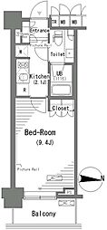 ParkAxis辰巳STAGE 1Kの間取図画像