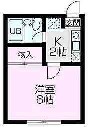 メゾンセリーヌ 1Kの間取図画像