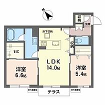 シャーメゾン　Ａ．Ｋａｔｓｕｂｅ 0105 ｜ 滋賀県守山市勝部２丁目字坊之内656-1、658（賃貸マンション2LDK・1階・65.60㎡） その2