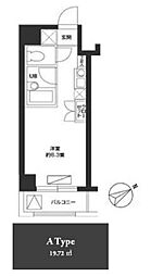 カスタリア西船橋 ワンルームの間取図画像