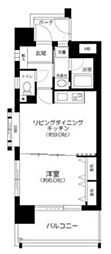 ダイアパレス池袋ルネッサンス 1LDKの間取図画像