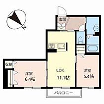 メゾン・ファミール 0207 ｜ 京都府京都市右京区梅ケ畑向ノ地町4（賃貸アパート2LDK・2階・53.77㎡） その2