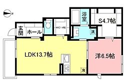 Ｌｅ　Ｒｅｎｏｍ 1階1SLDKの間取り