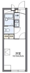 レオパレス若葉 1Kの間取図画像