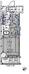 MAINSTAGE水天宮前 1Kの間取図画像