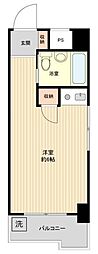 フランセジュール上町 ワンルームの間取図画像