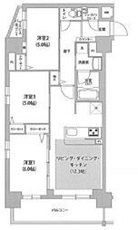 コンフォリア川口本町 1階3LDKの間取り