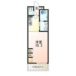estageotsukaguchi 1Kの間取図画像