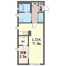 グリーンフィールド　Ａ 00105 ｜ 栃木県佐野市富岡町242-4（賃貸アパート1LDK・1階・38.24㎡） その2