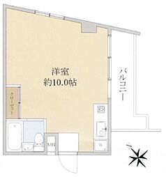 シティマンション東中野 ワンルームの間取図画像