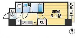 JR東海道・山陽本線 神戸駅 徒歩7分の賃貸マンション 9階1Kの間取り