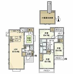 上水本町戸建 4LDKの間取り