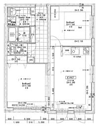 ラピス四谷三丁目 2LDKの間取図画像