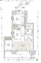 レーベン船堀ＢＲＯＡＤ ＶＩＳＩＯＮ 11階3LDKの間取り