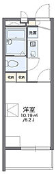 レオパレス麻生川 3階1Kの間取り