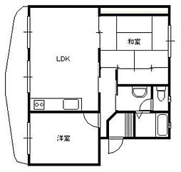 スターヒルズ 2LDKの間取図画像
