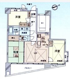 ライオンズステーションプラザ橋本 3LDKの間取図画像