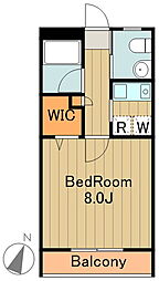 フォワード大塚 2階1Kの間取り