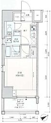 ロアール赤羽 1Kの間取図画像