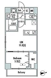 GRANPASEO押上八広 1LDKの間取図画像