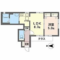 コナハイツ南野II 0102 ｜ 兵庫県伊丹市南野１丁目3-22（賃貸アパート1LDK・1階・37.17㎡） その2