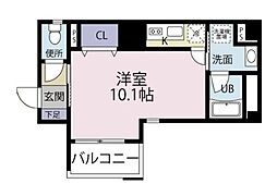ノーブルガーデン駒込 ワンルームの間取図画像
