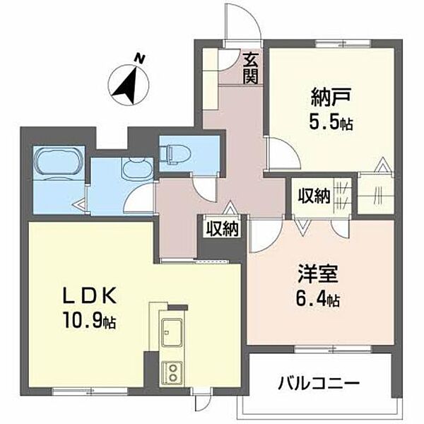 インペリアル 0303｜新潟県新潟市中央区南出来島２丁目(賃貸マンション1LDK・3階・56.99㎡)の写真 その2