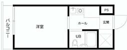 センチュリー志木 1Kの間取図画像