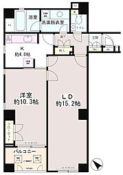 フェアステージ広尾 1LDKの間取図画像