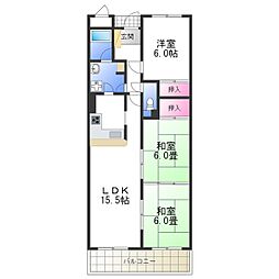 セルサス和泉 3LDKの間取図画像