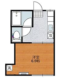 神崎ハイツ 1DKの間取図画像