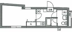 ファブール新江古田 1Kの間取図画像