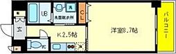 グリーンミモザ・小林 1Kの間取図画像