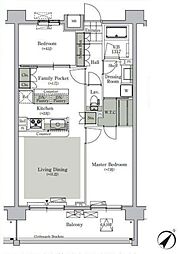 ParkCube西ヶ原STAGE 2LDKの間取図画像