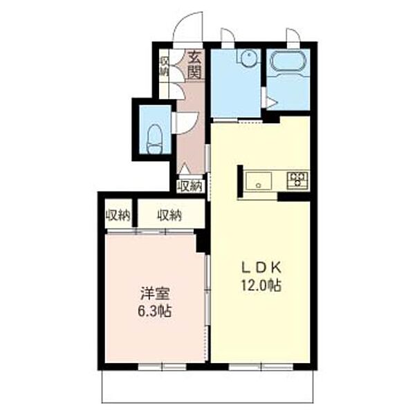 ジャルダンII 00102｜東京都江戸川区篠崎町４丁目(賃貸アパート1LDK・1階・45.82㎡)の写真 その2